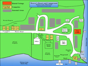 Weaver’s Resort Map